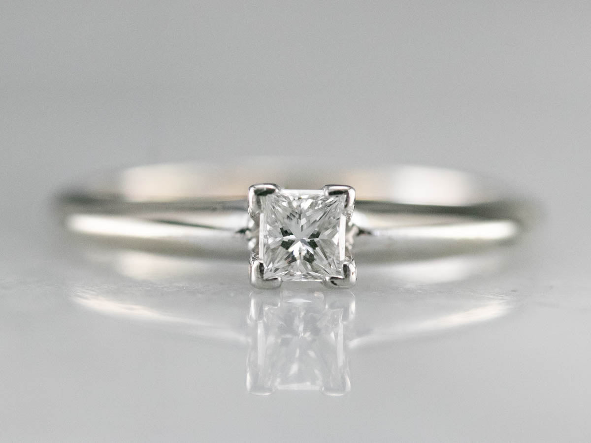 Princess Cut Diamond Solitaire Engagement Ring
