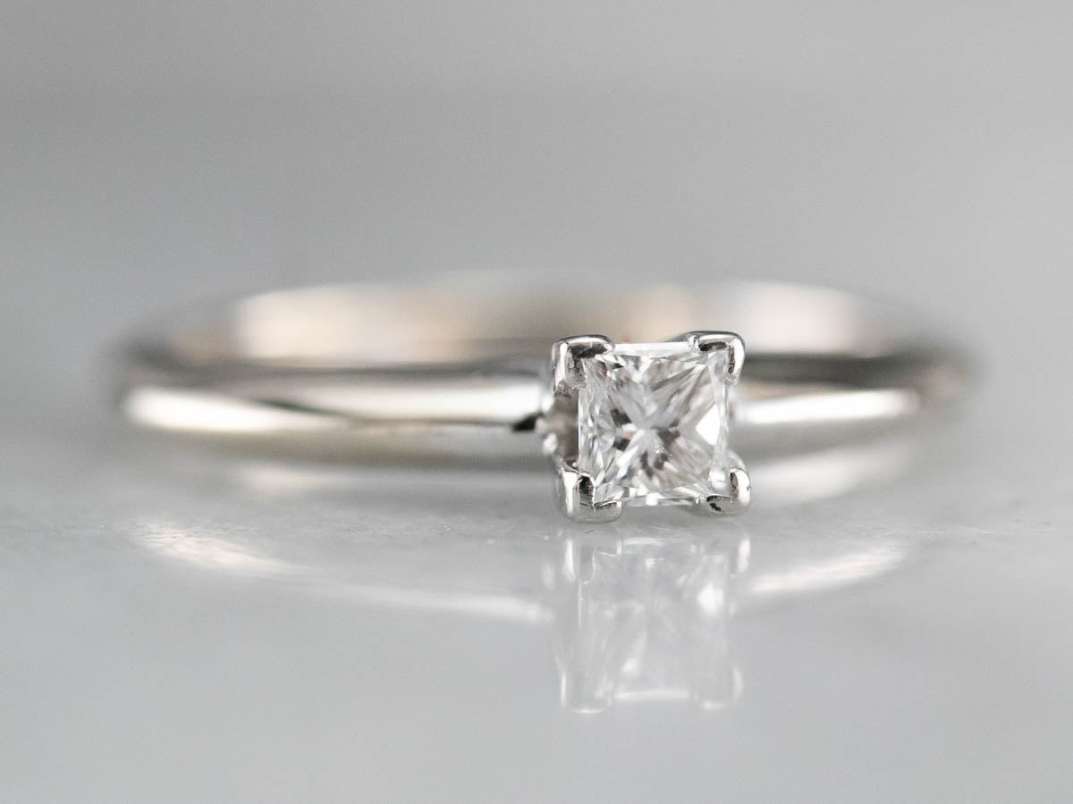 Princess Cut Diamond Solitaire Engagement Ring