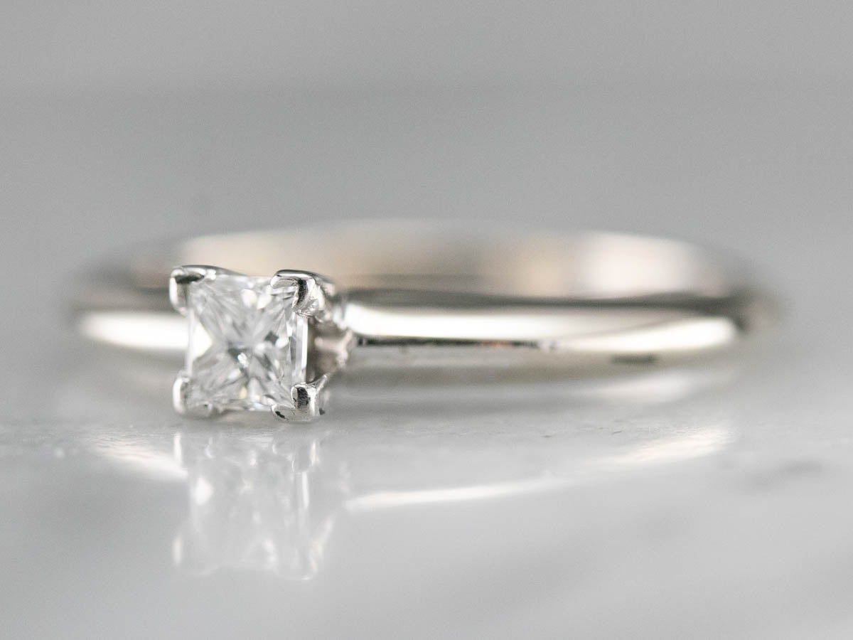 Princess Cut Diamond Solitaire Engagement Ring