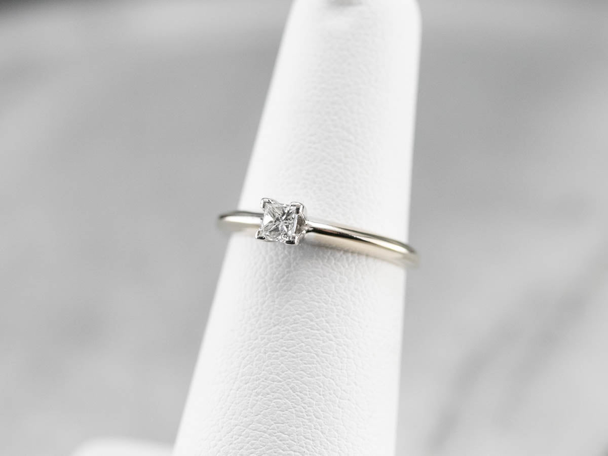 Princess Cut Diamond Solitaire Engagement Ring