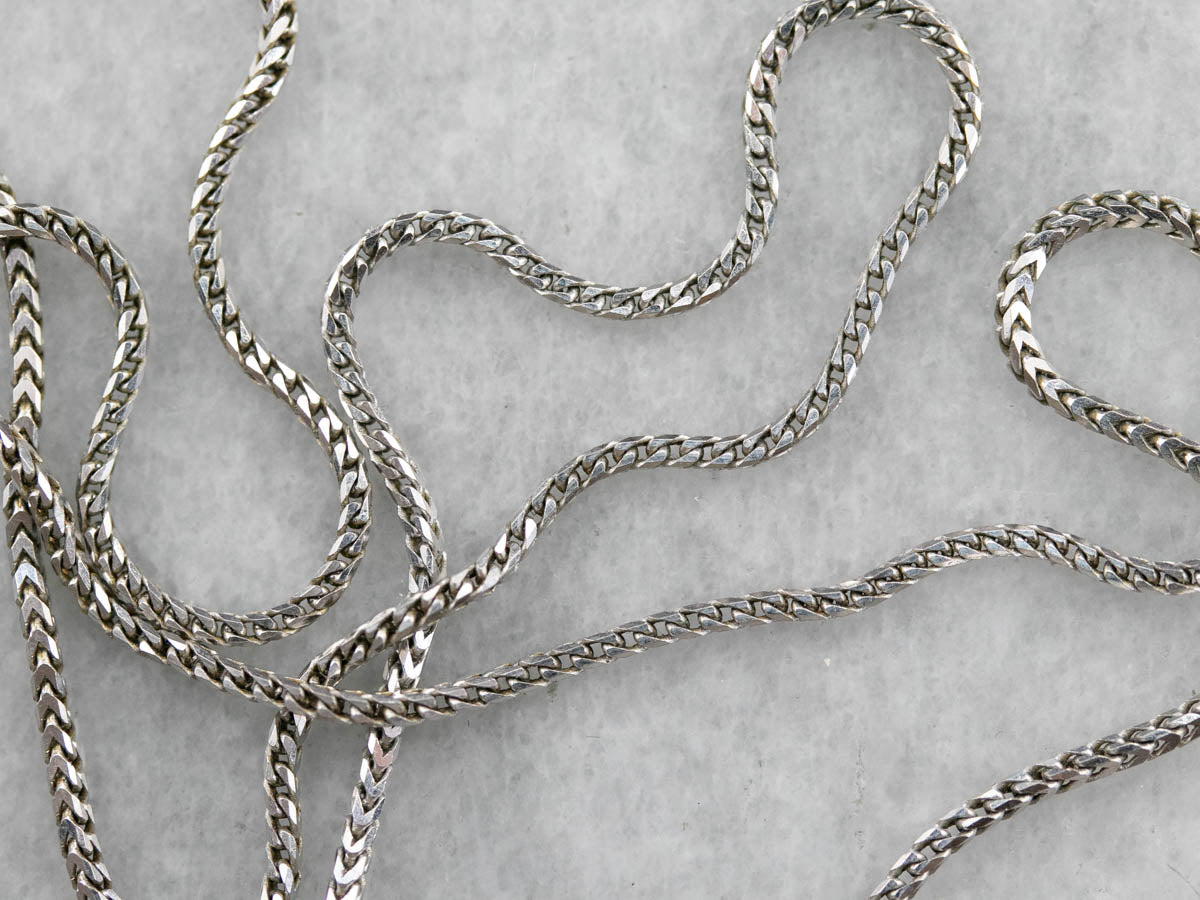White Gold Wheat Chain