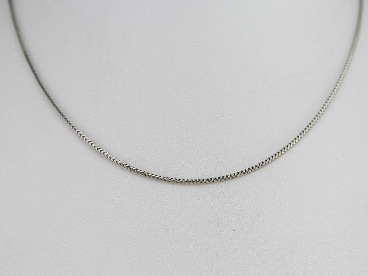 White Gold Wheat Chain