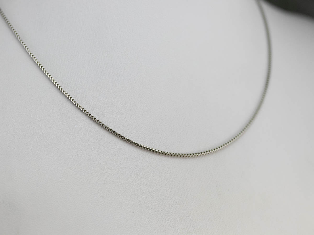 White Gold Wheat Chain