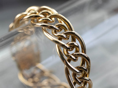 18K Gold Heavy Chain Bracelet