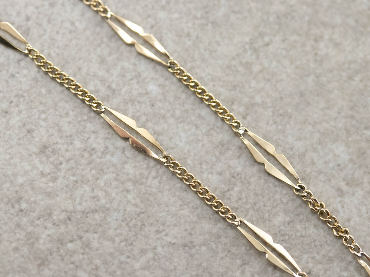 Long Gold Link Chain