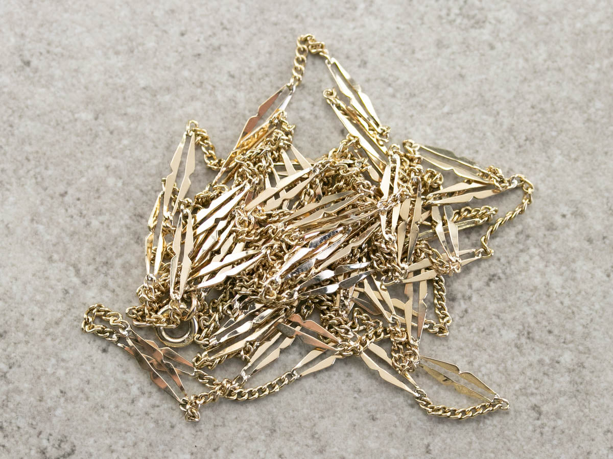 Long Gold Link Chain