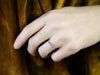 Retro Era Two Tone Diamond Engagement Ring