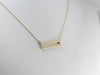 Modernist Diamond Necklace in Yellow Gold