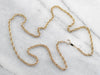 Vintage 14K Yellow Gold Rope Twist Chain