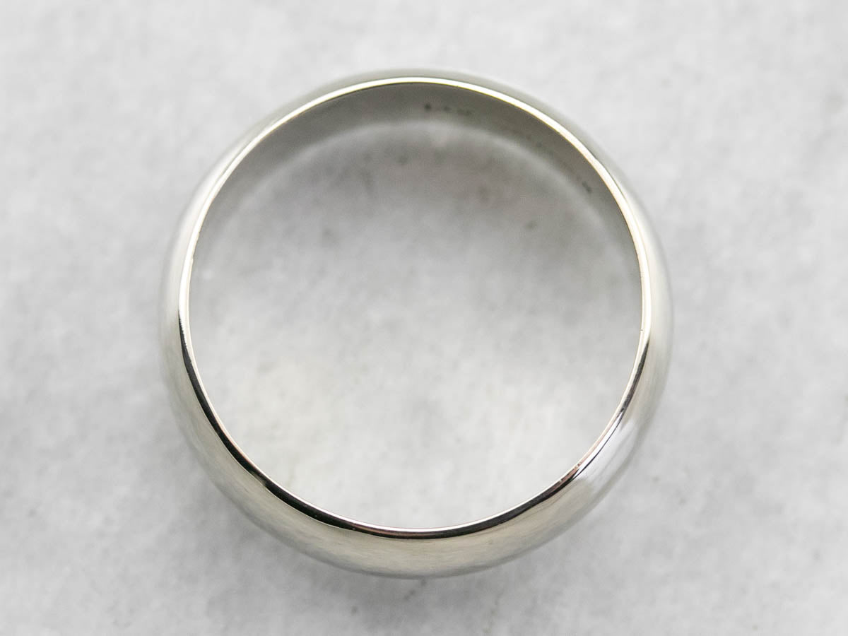 Sleek White Gold Band