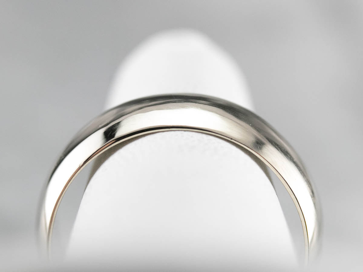 Sleek White Gold Band