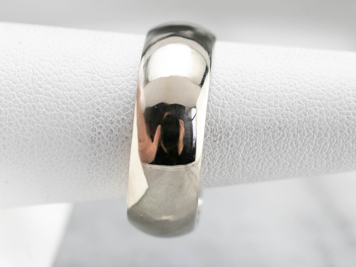 Sleek White Gold Band