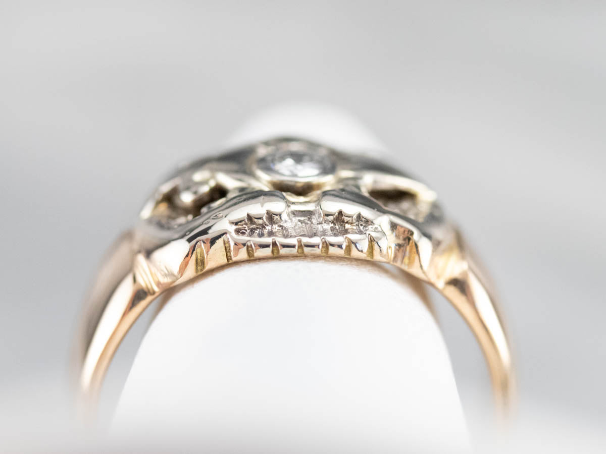 Men's Vintage Diamond Shriner Ring