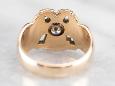 Men's Vintage Diamond Shriner Ring