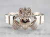 White Gold Claddagh Ring