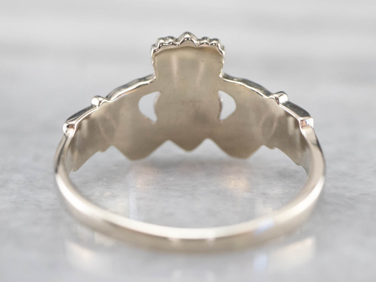 White Gold Claddagh Ring
