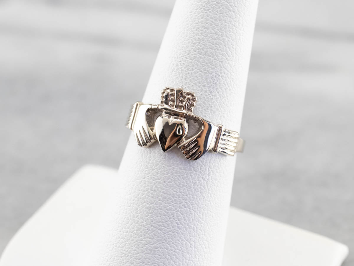 White Gold Claddagh Ring
