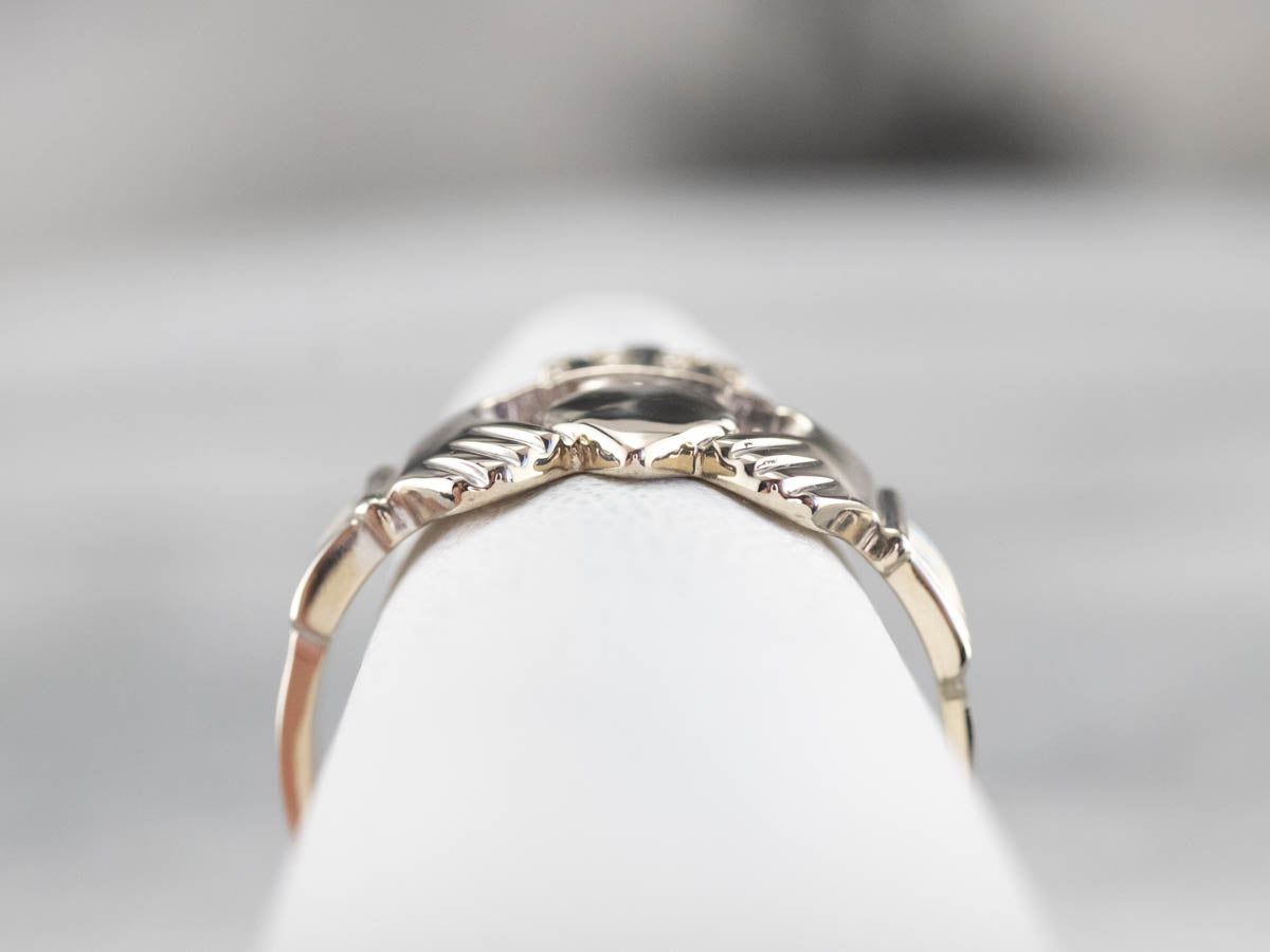 White Gold Claddagh Ring