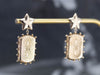 Ornate Texture Gold Drop Earrings