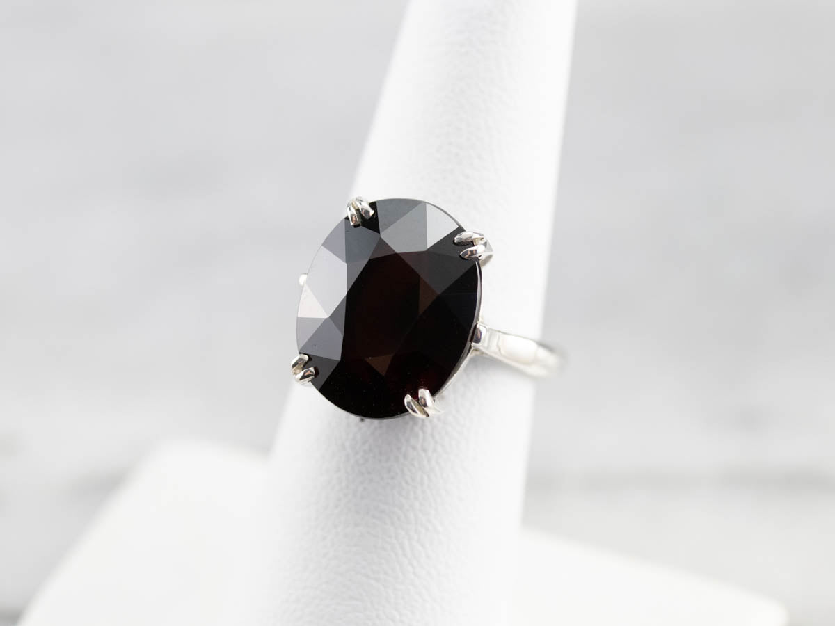 Garnet Sterling Silver Cocktail Ring