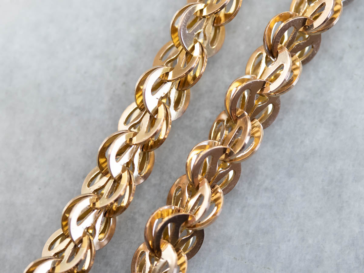 Vintage Yellow Gold Statement Chain