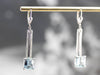 Art Deco Aquamarine Drop Earrings