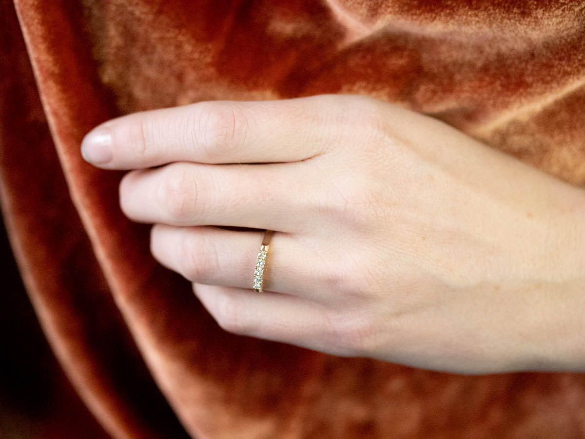 Vintage Diamond Wedding Band