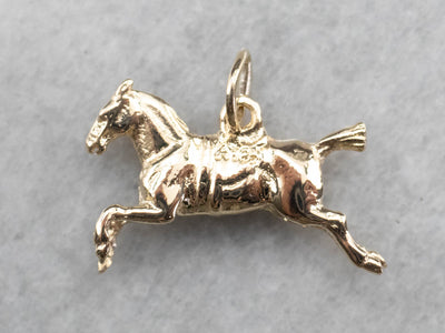 Vintage Jumping Horse Equestrian Charm