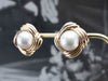 Oversized Mabe Pearl Stud Earrings