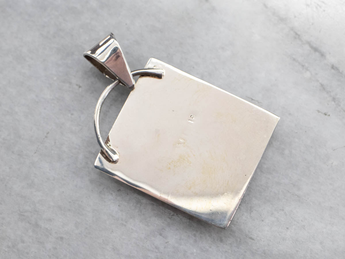 Sterling Silver Banda Dendritic Agate Pendant