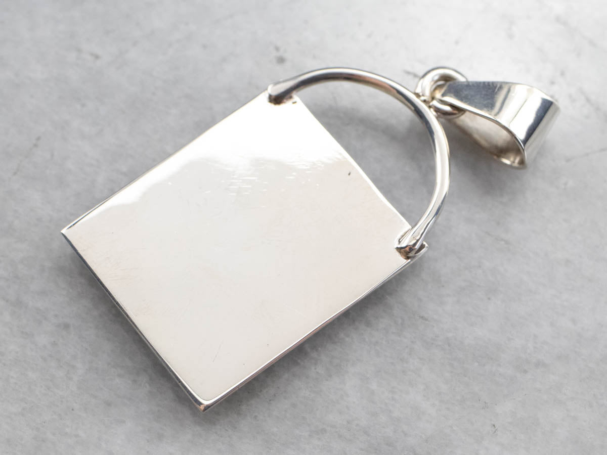 Sterling Silver Dendritic Agate Pendant