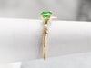 Modernist Green Garnet Ring