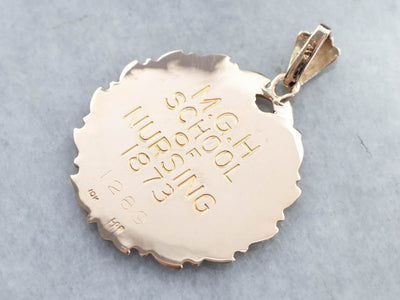 Antique 1873 M.G.H Nursing School Medallion