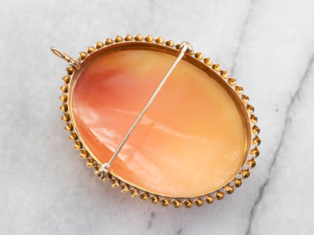 Greek Goddess Artemis Cameo Brooch or Pendant