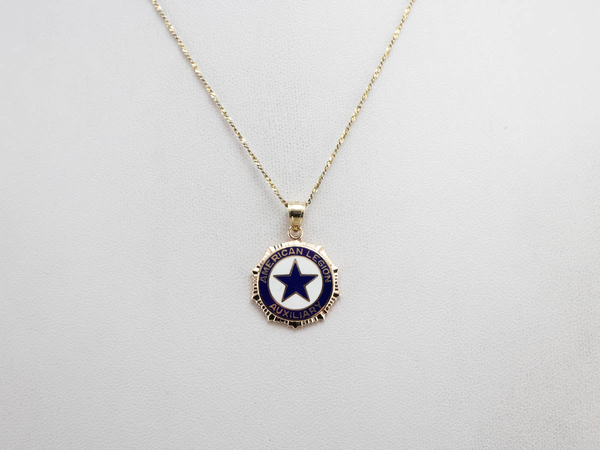 American Legion Auxiliary Gold Fob