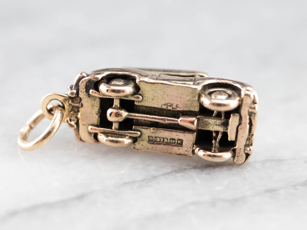 Bermuda Vintage Gold Car Charm