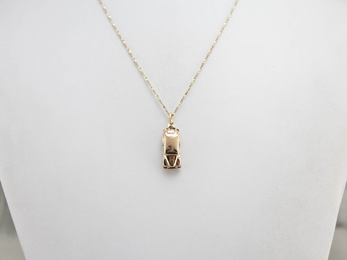 Bermuda Vintage Gold Car Charm