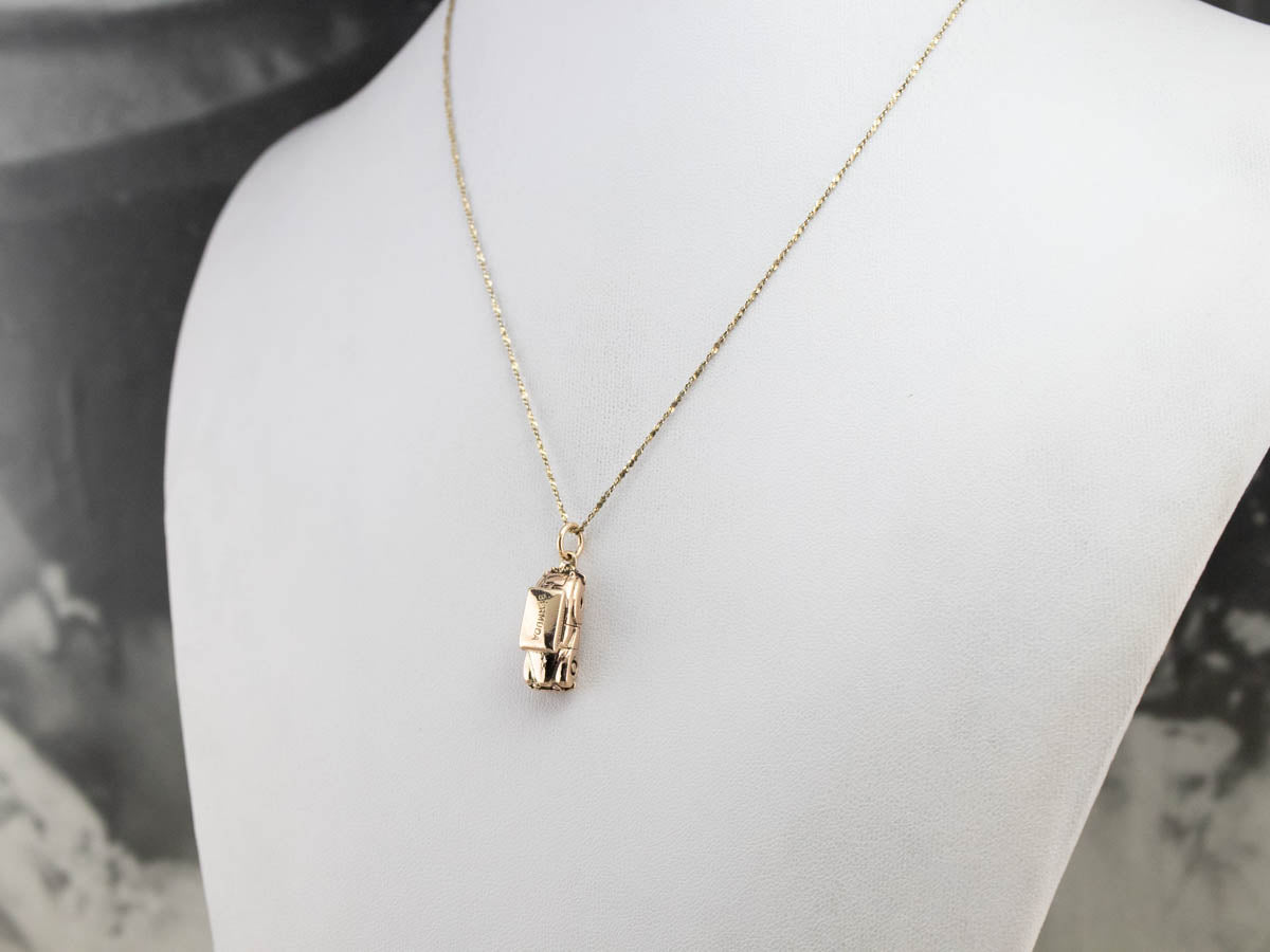 Bermuda Vintage Gold Car Charm