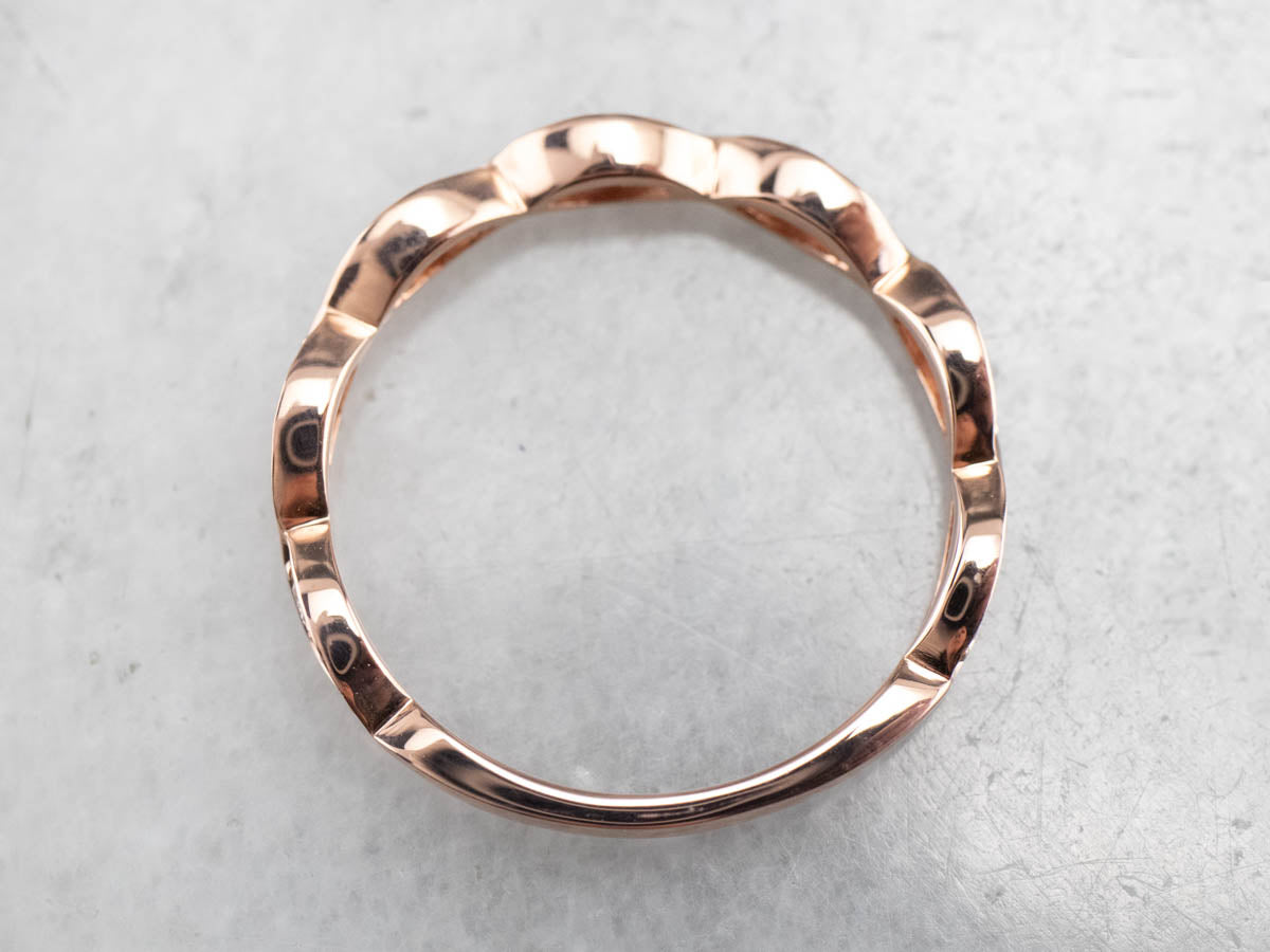 Rose Gold Diamond Wedding Band