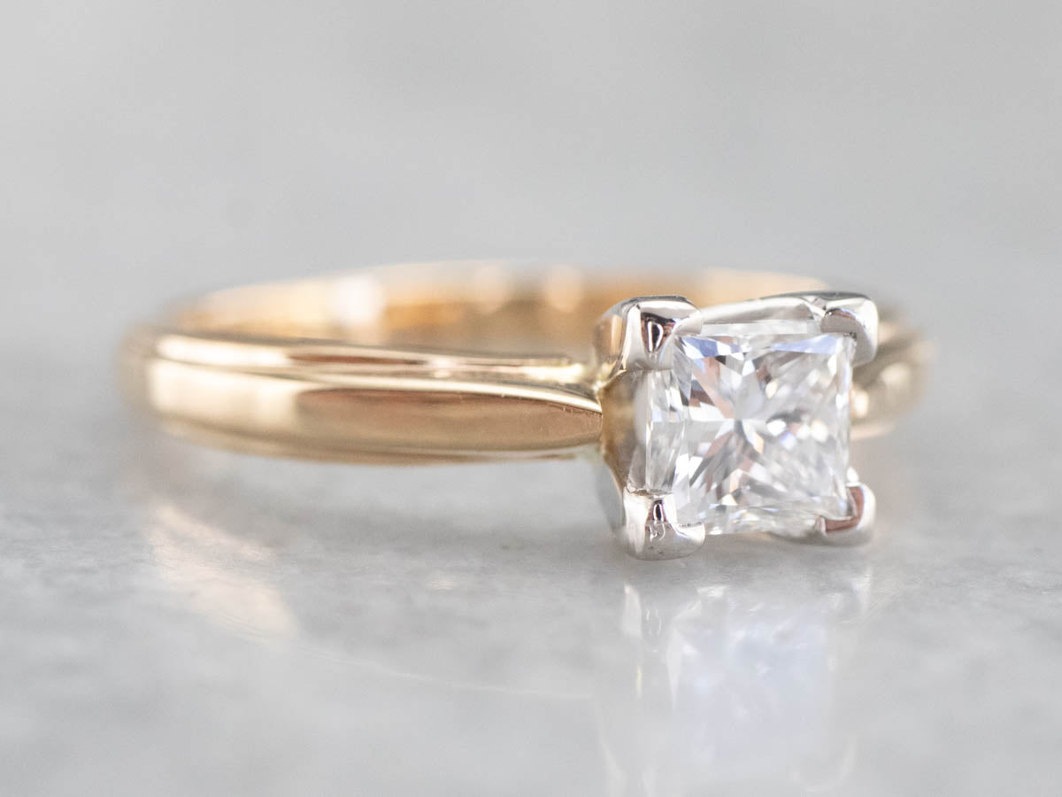 Princess Cut Diamond Solitaire Engagement Ring