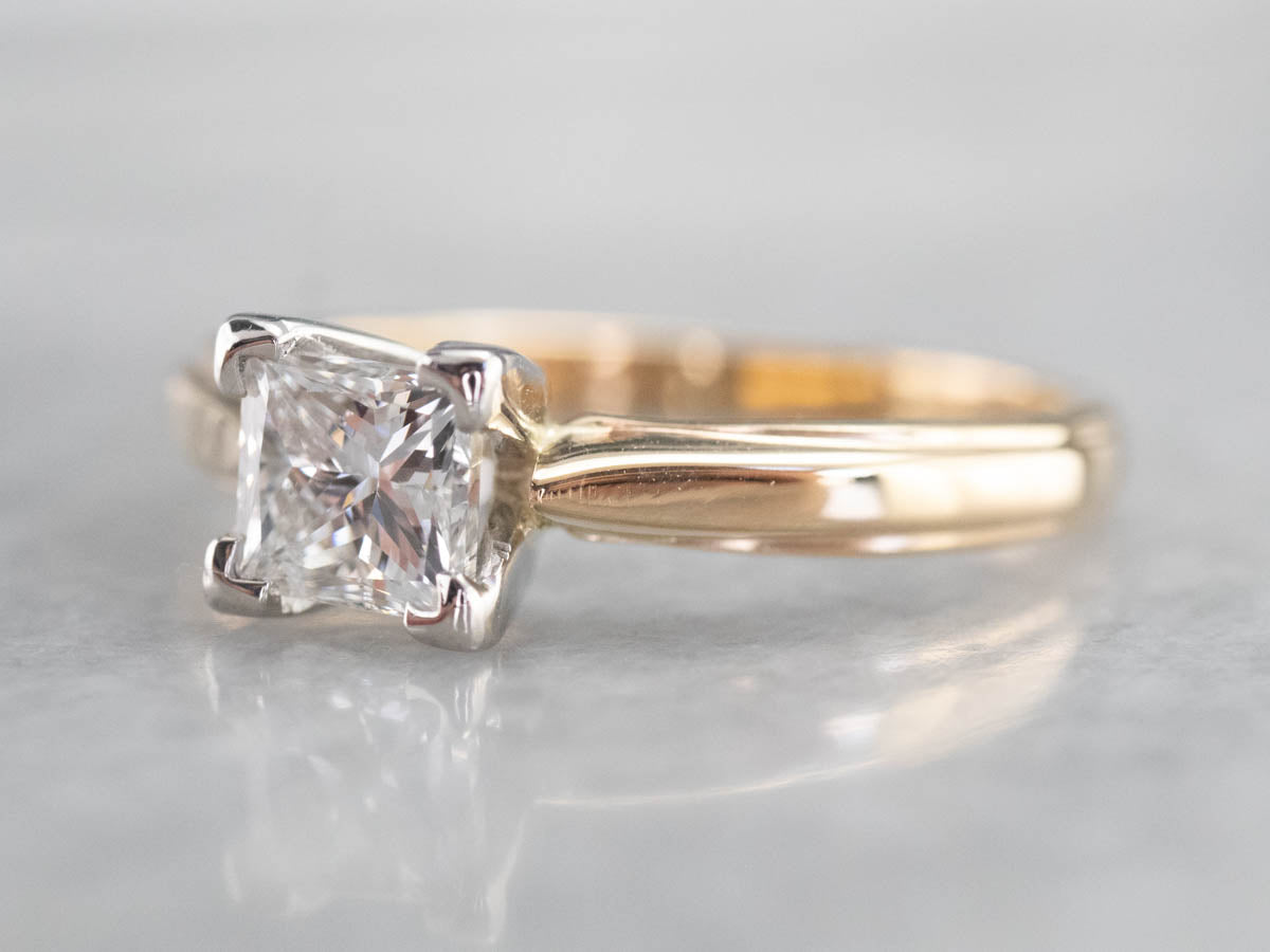 Princess Cut Diamond Solitaire Engagement Ring