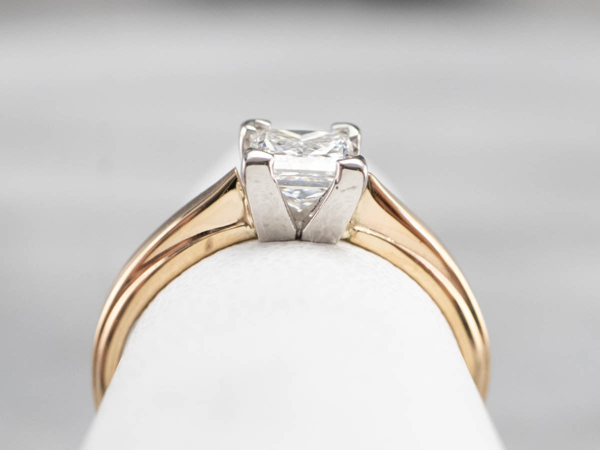 Princess Cut Diamond Solitaire Engagement Ring