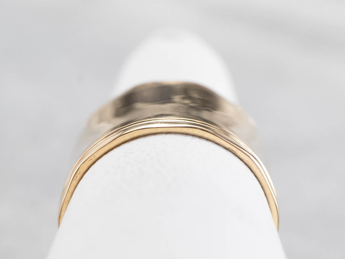 Wide Gold Vintage Cigar Band