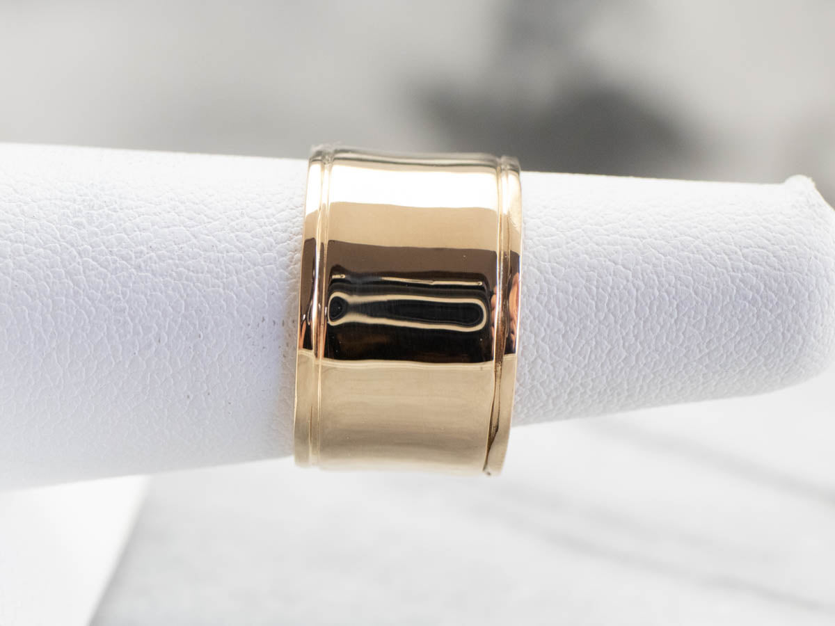 Wide Gold Vintage Cigar Band