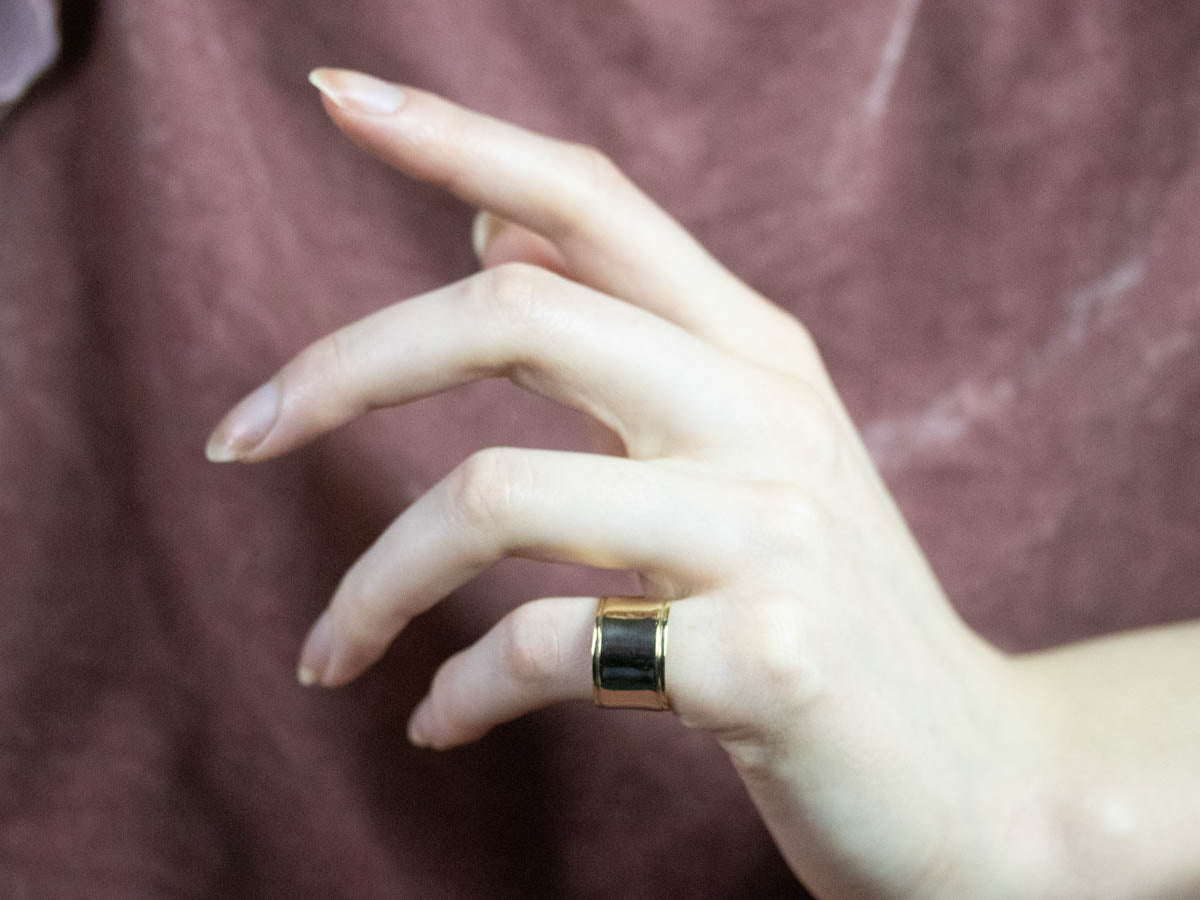 Wide Gold Vintage Cigar Band