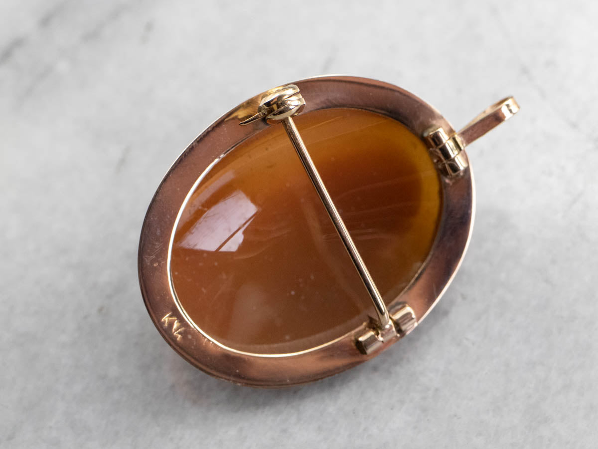 Mid Century Cameo Brooch or Pendant