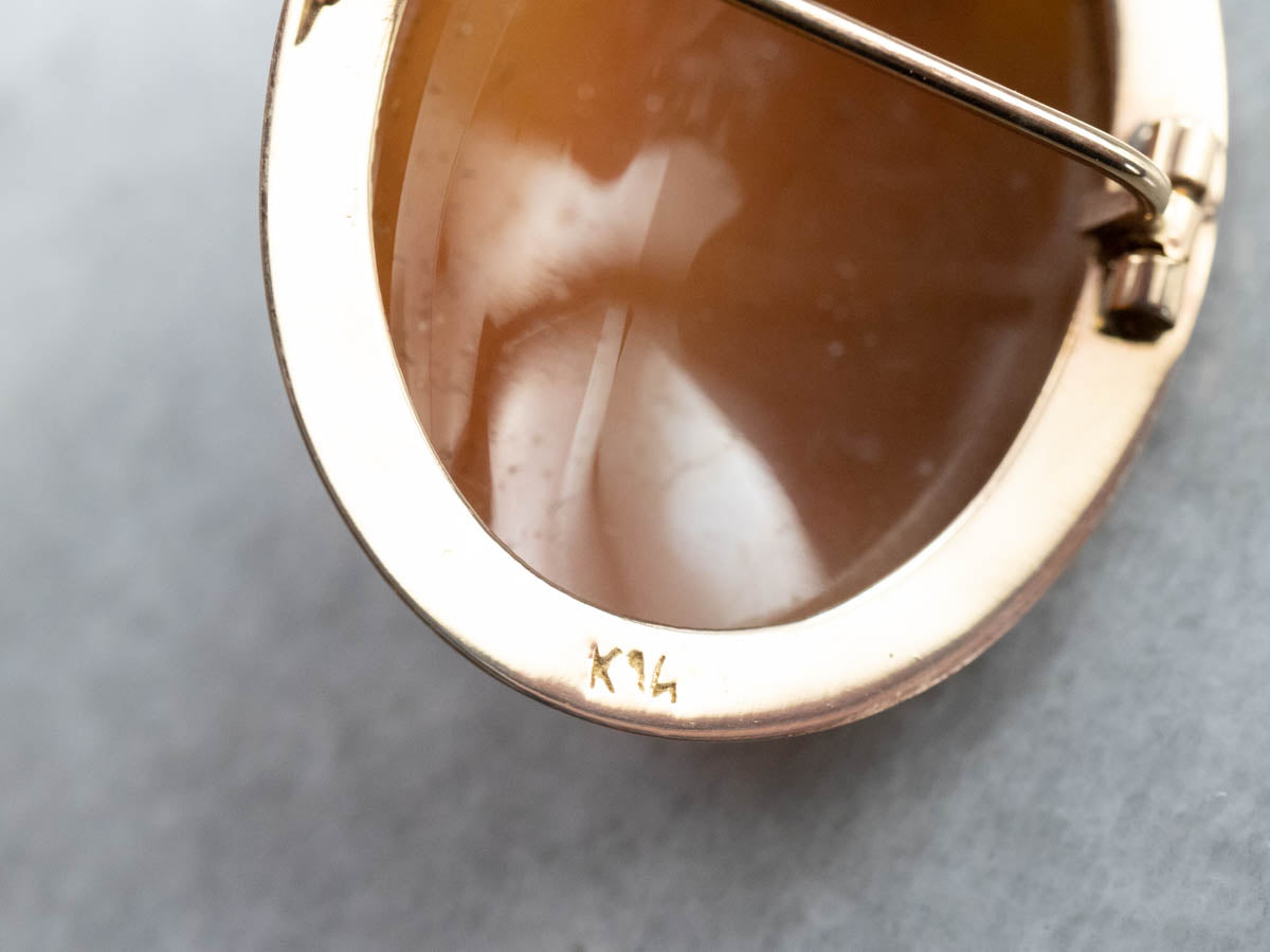 Mid Century Cameo Brooch or Pendant