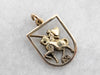 Jousting Knight Gold Charm