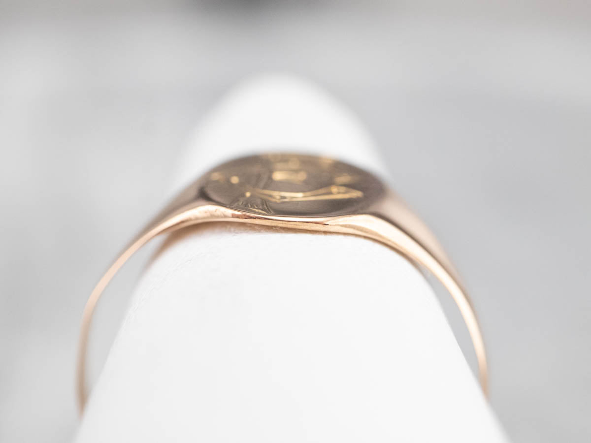 Victorian "FC" Monogrammed Signet Ring