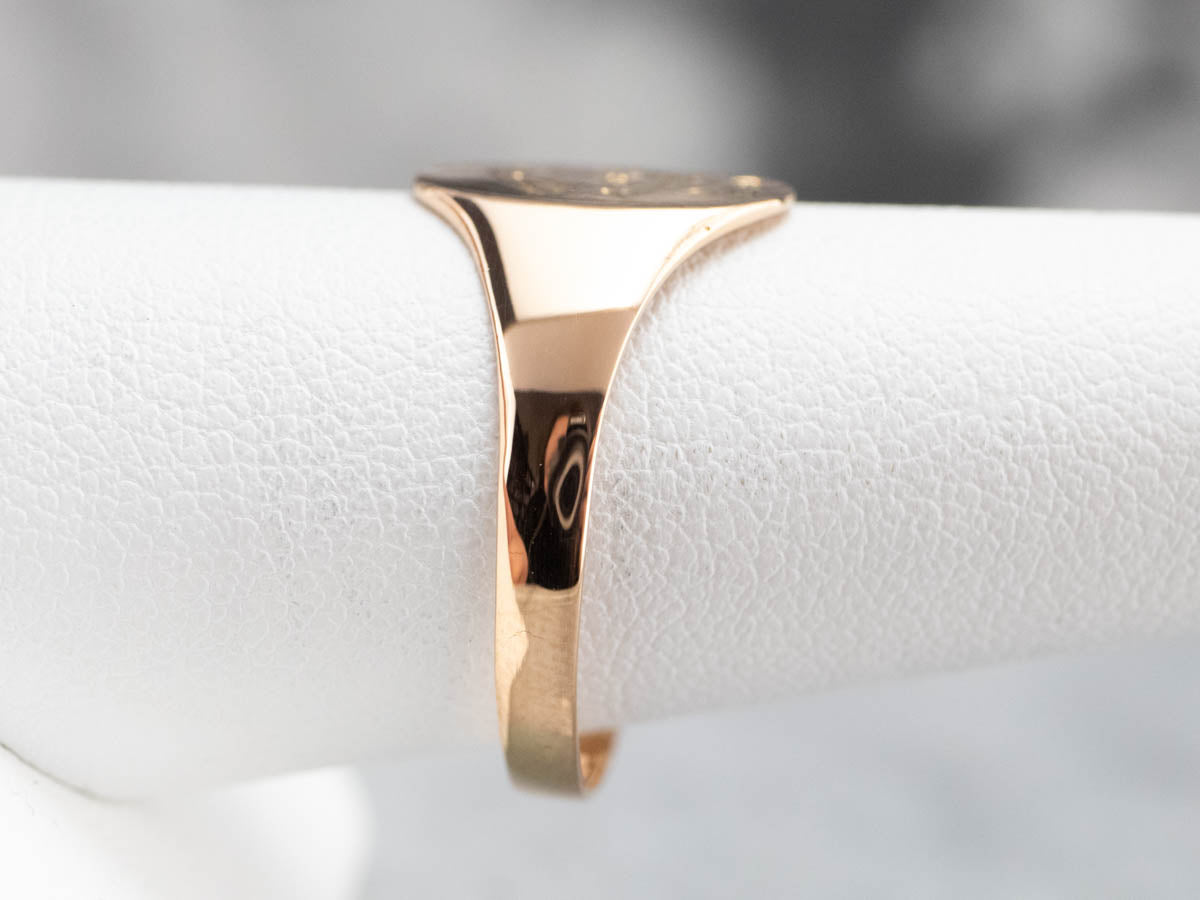 Victorian "FC" Monogrammed Signet Ring